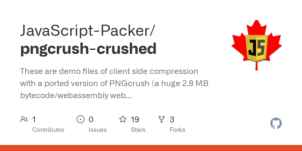 GitHub JavaScriptPacker/pngcrushcrushed These are demo files of