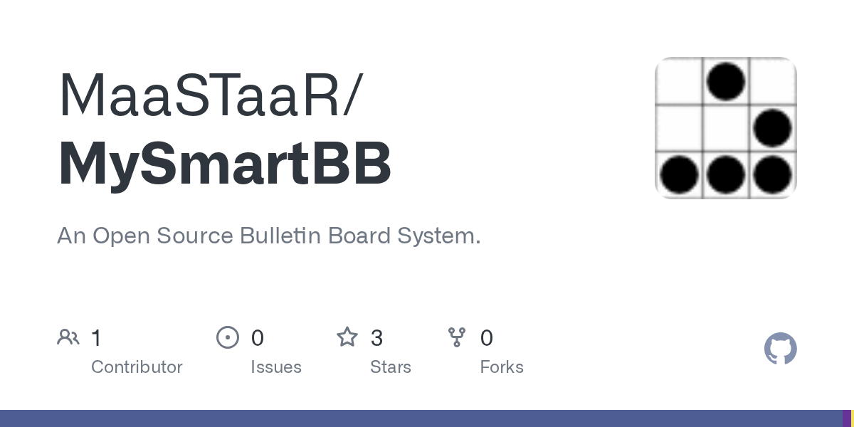 GitHub MaaSTaaR/MySmartBB An Open Source Bulletin Board System.