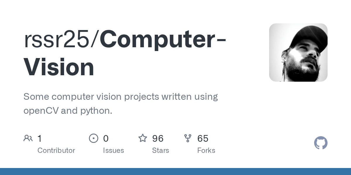 GitHub Some computer vision projects written