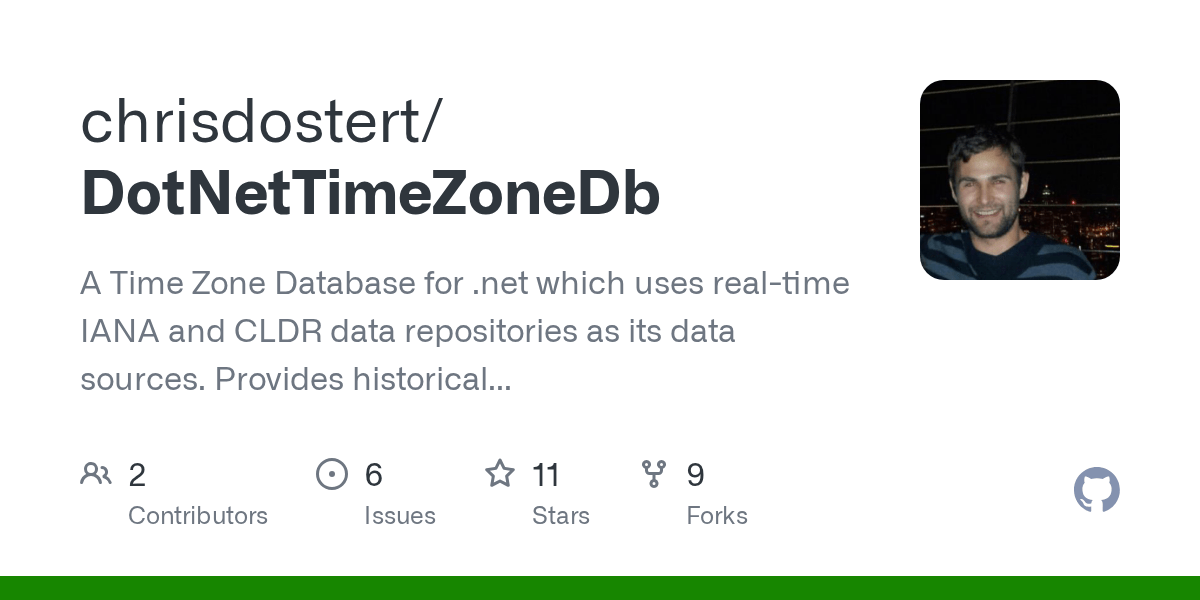 GitHub A Time Zone Database for