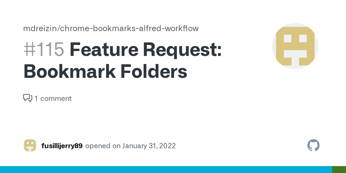 Feature Request Bookmark Folders · Issue 115 · mdreizin/chrome