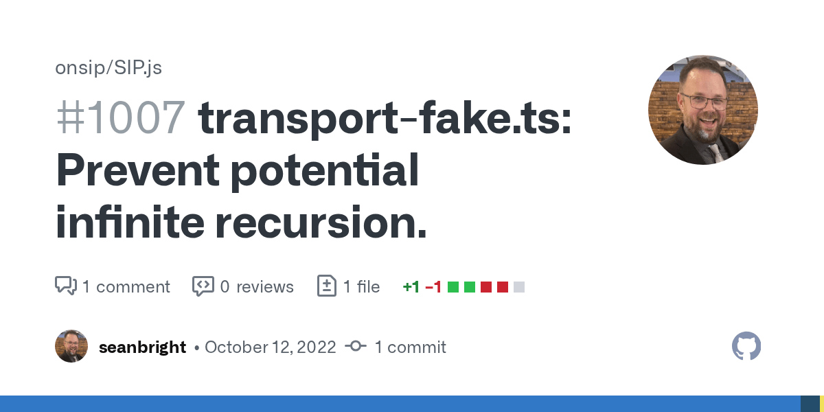 transportfake.ts Prevent potential infinite recursion. by seanbright
