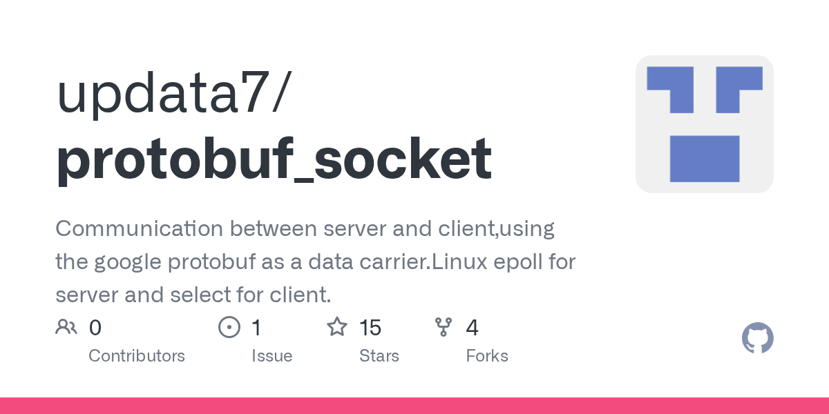 GitHub updata7/protobuf_socket Communication between server and client,using the google