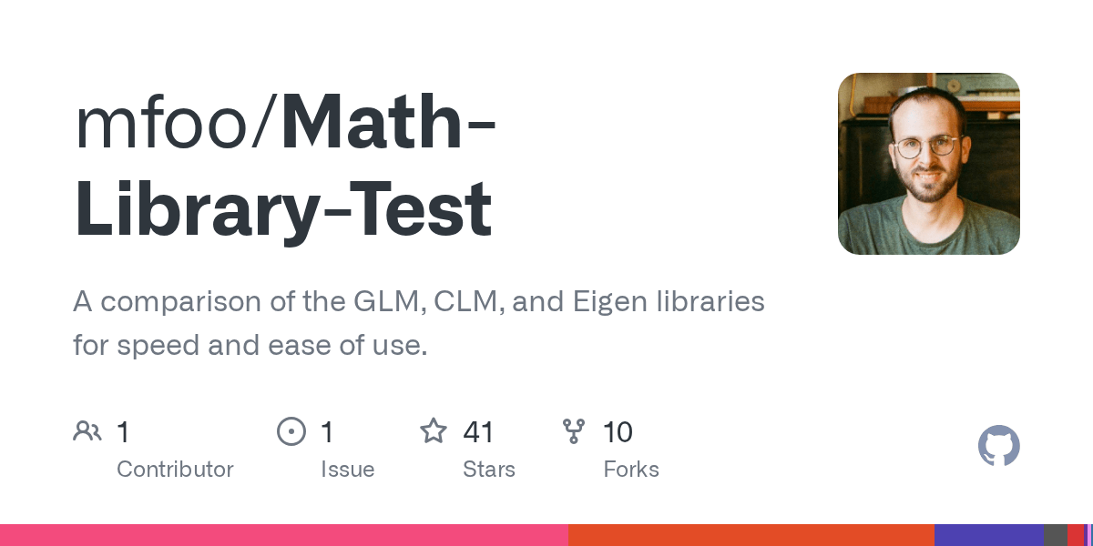 GitHub mfoo/MathLibraryTest A comparison of the GLM, CLM, and