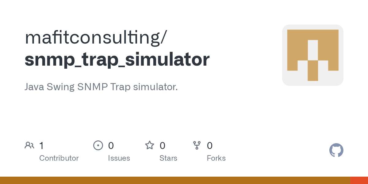 GitHub mafitconsulting/snmp_trap_simulator Java Swing SNMP Trap