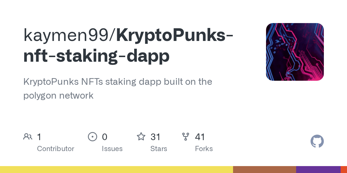 GitHub kaymen99/KryptoPunksnftstakingdapp KryptoPunks NFTs