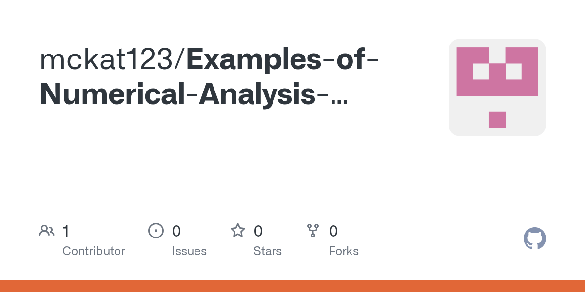ExamplesofNumericalAnalysisCalculationsusingMatlab/Example of
