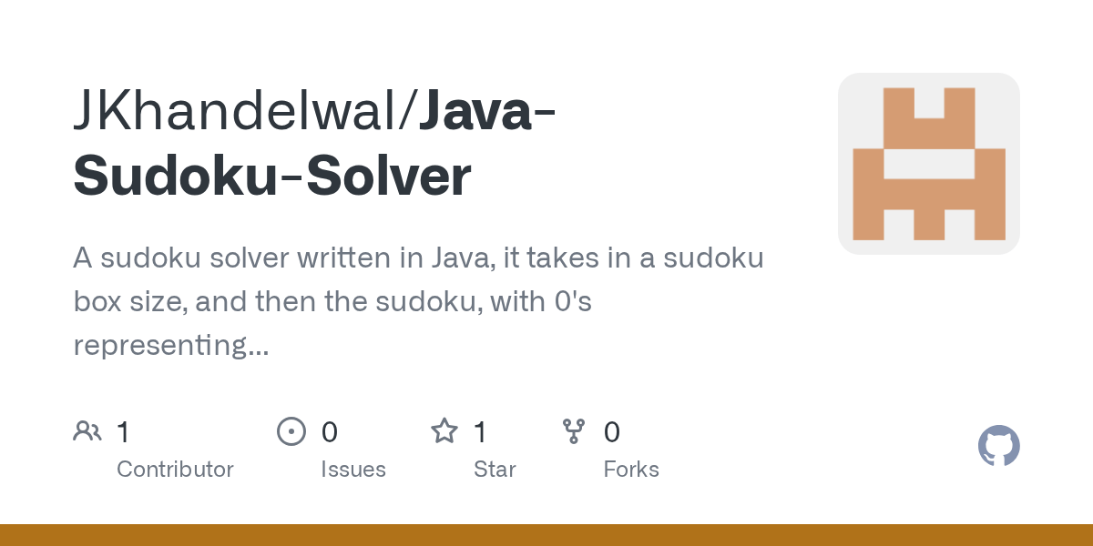 GitHub JKhandelwal/JavaSudokuSolver A sudoku solver written in