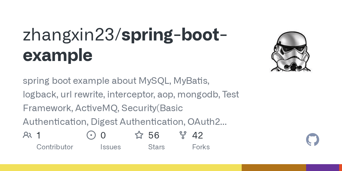 GitHub zhangxin23/springbootexample spring boot example about