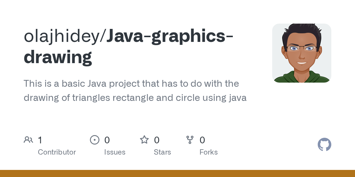 GitHub olajhidey/Javagraphicsdrawing This is a basic Java project