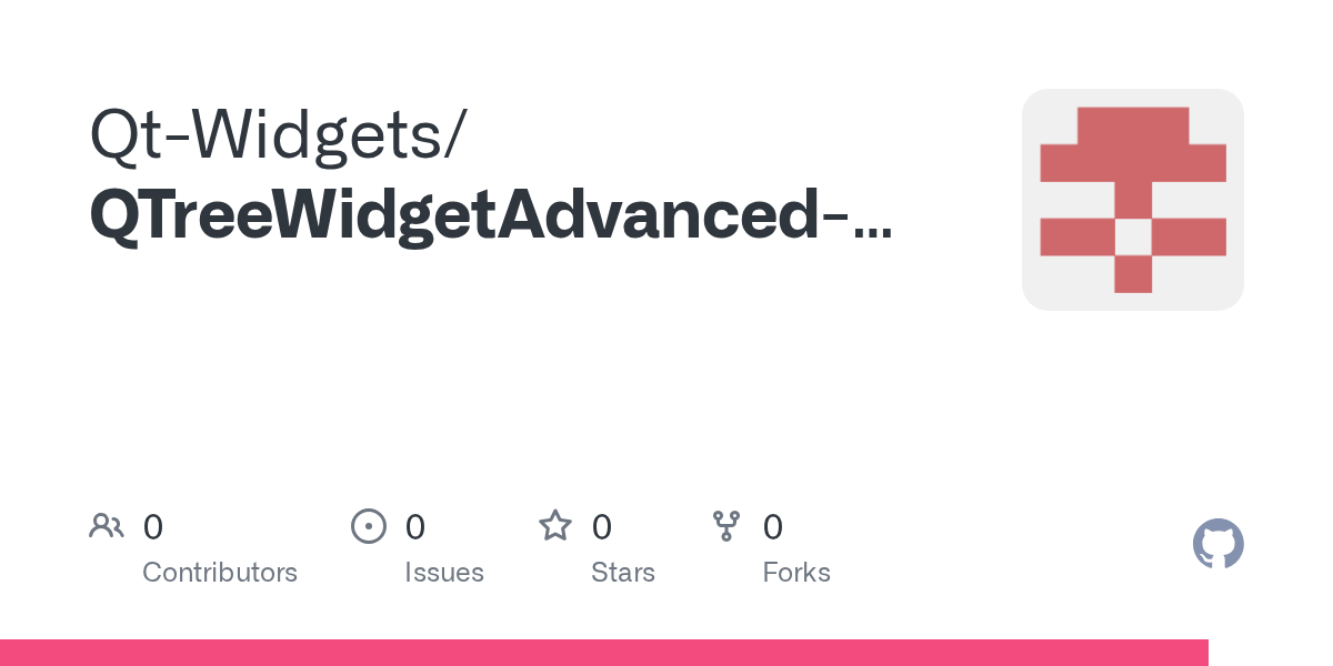 GitHub QtWidgets/QTreeWidgetAdvancedTree