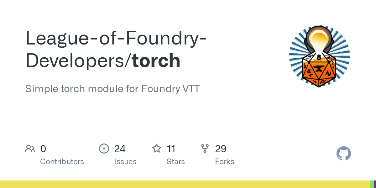 GitHub LeagueofFoundryDevelopers/torch Simple torch module for