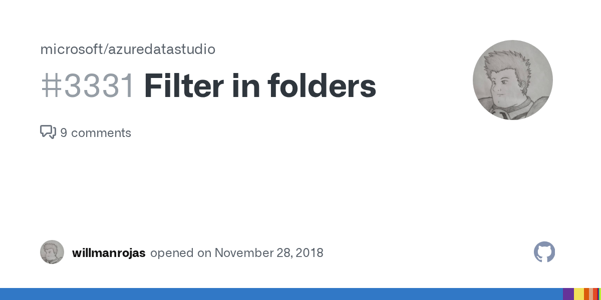 Filter in folders · Issue 3331 · microsoft/azuredatastudio · GitHub