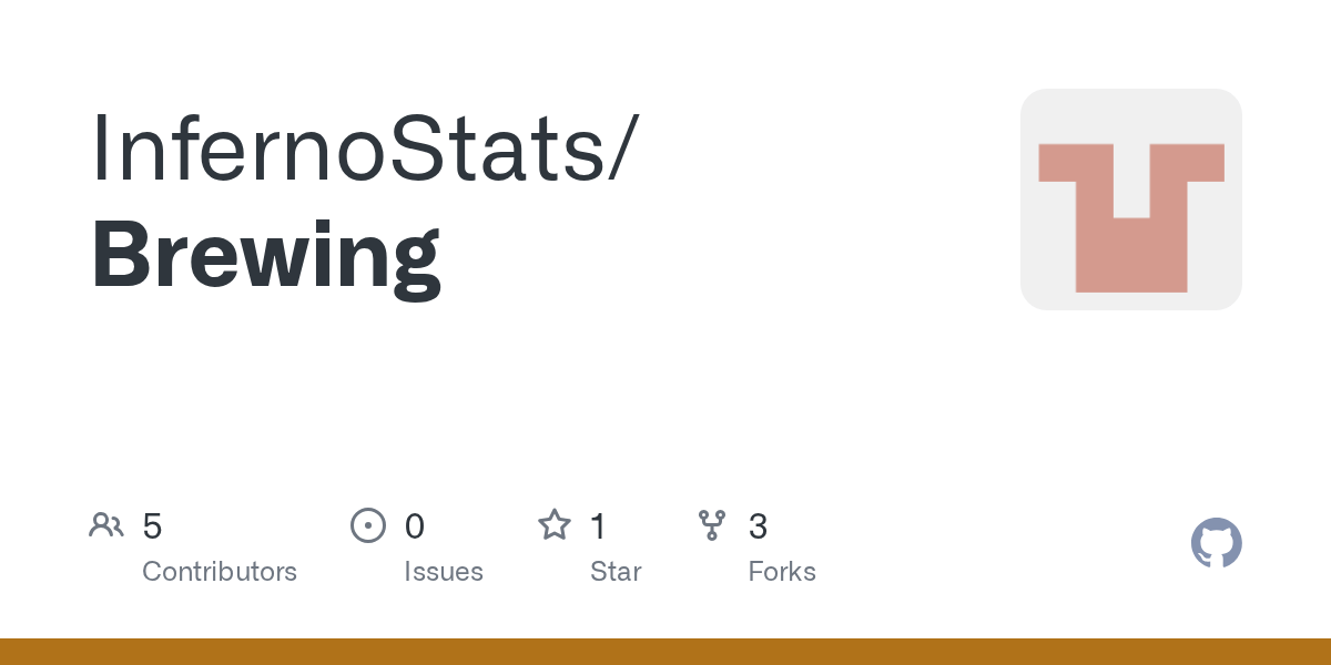 GitHub InfernoStats/Brewing
