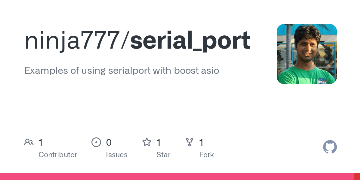 GitHub ninja777/serial_port Examples of using serialport with boost asio