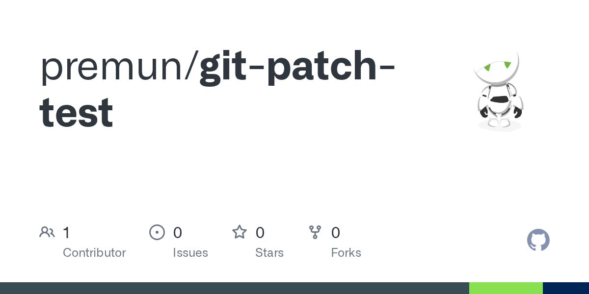 GitHub premun/gitpatchtest