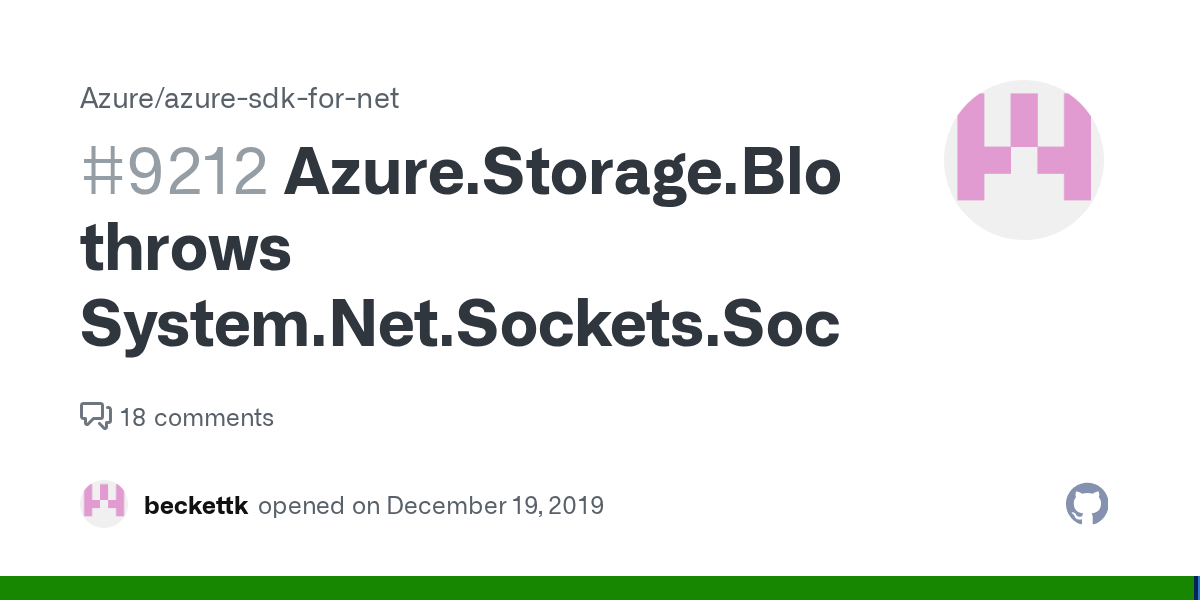 Azure.Storage.Blobs.BlobClient.UploadAsync throws