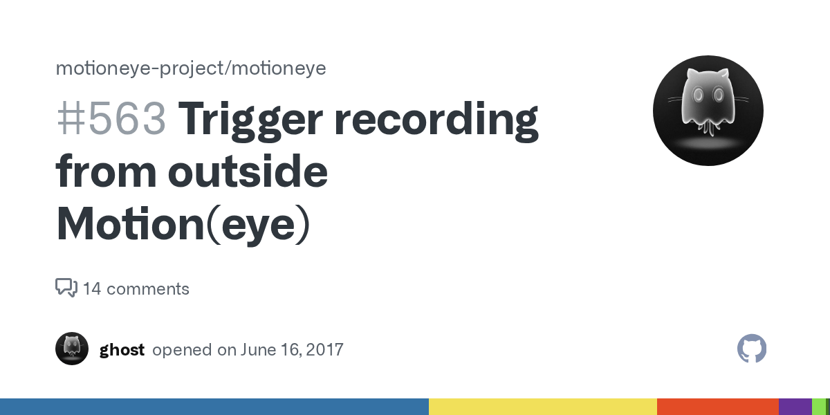 Trigger recording from outside Motion(eye) · Issue 563 · motioneye