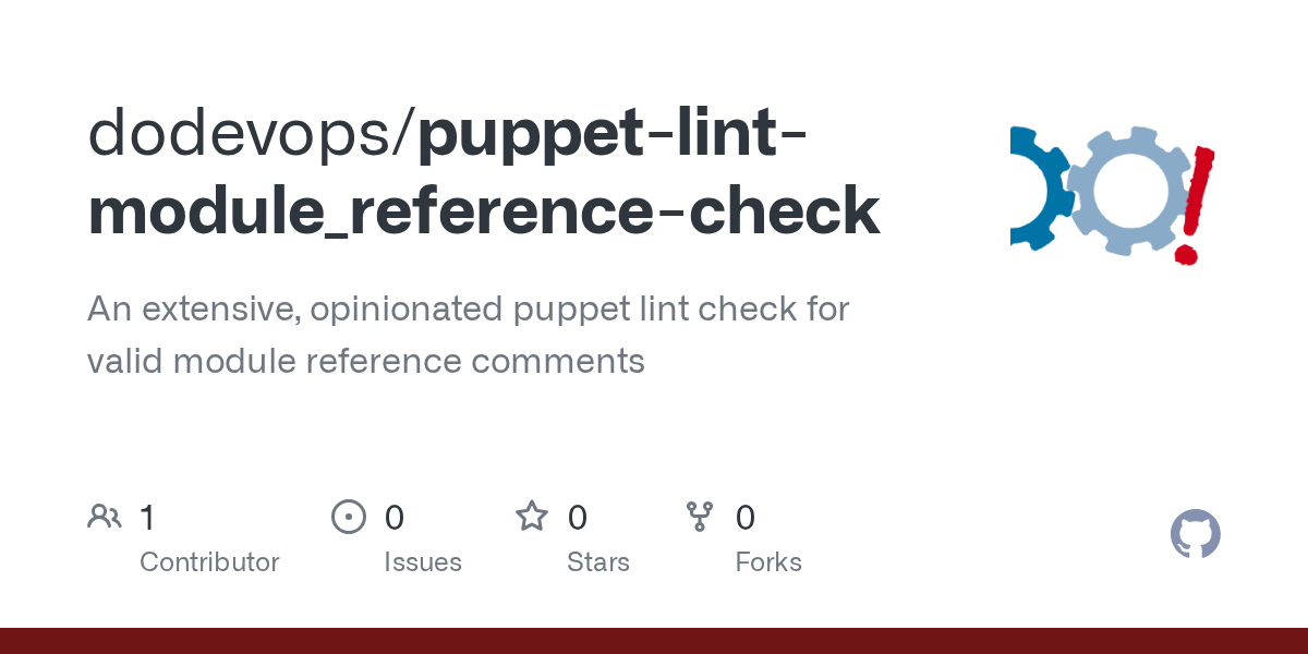 GitHub dodevops/puppetlintmodule_referencecheck An extensive
