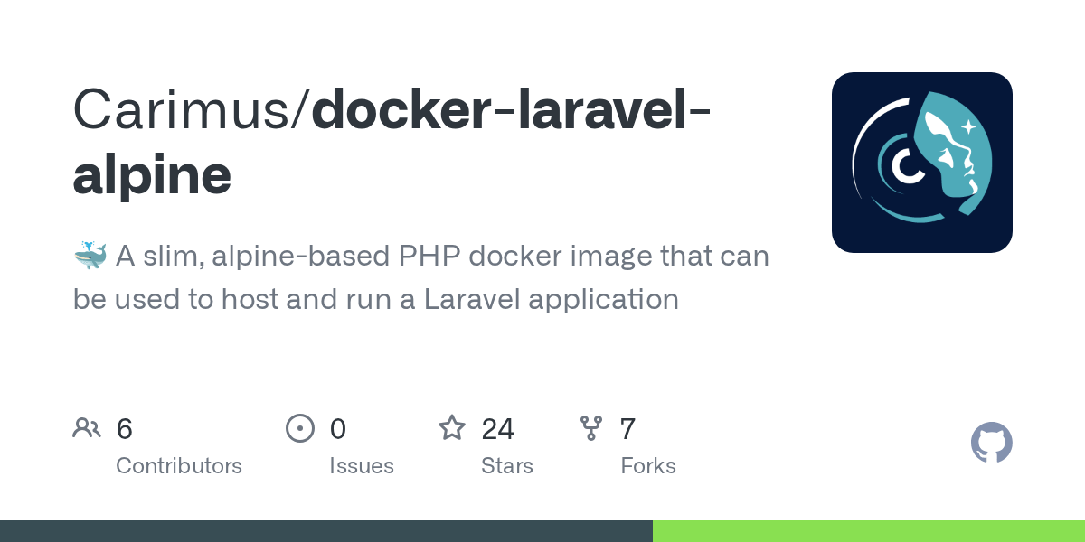 GitHub Carimus/dockerlaravelalpine 🐳 A slim, alpinebased PHP