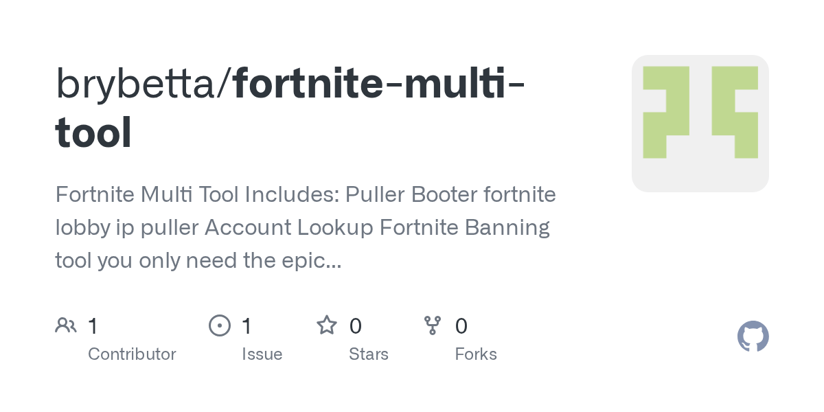 GitHub brybetta/fortnitemultitool Fortnite Multi Tool Includes
