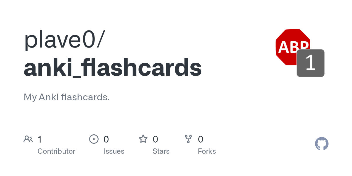 GitHub plave0/anki_flashcards My Anki flashcards.