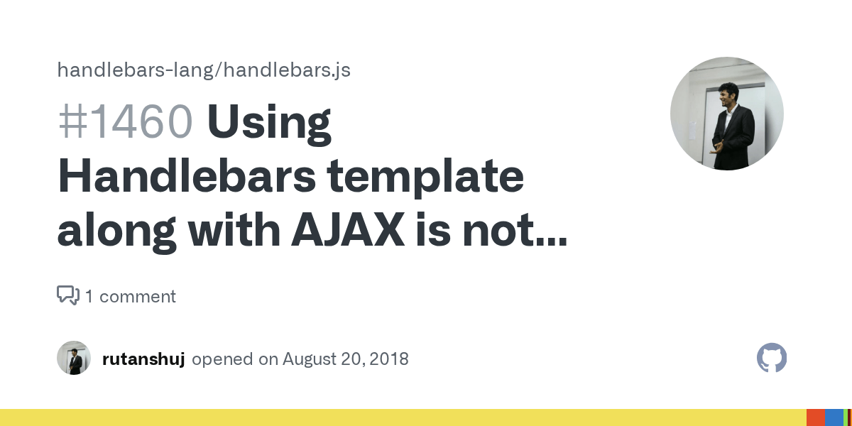 Using Handlebars template along with AJAX is not displaying data