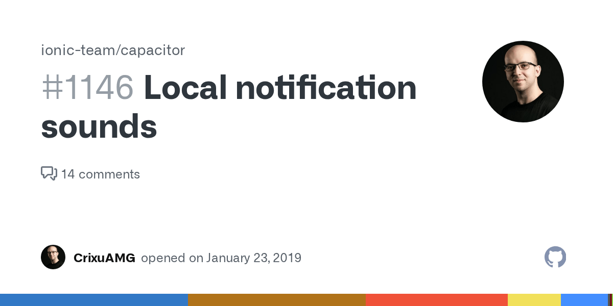 Local notification sounds · Issue 1146 · ionicteam/capacitor · GitHub