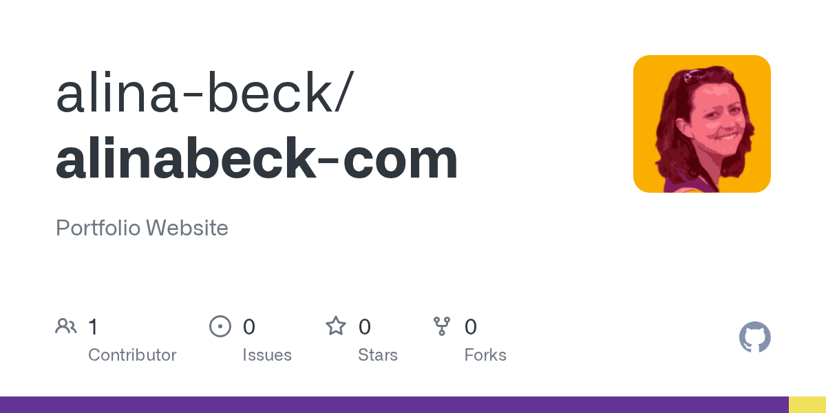 GitHub Portfolio Website