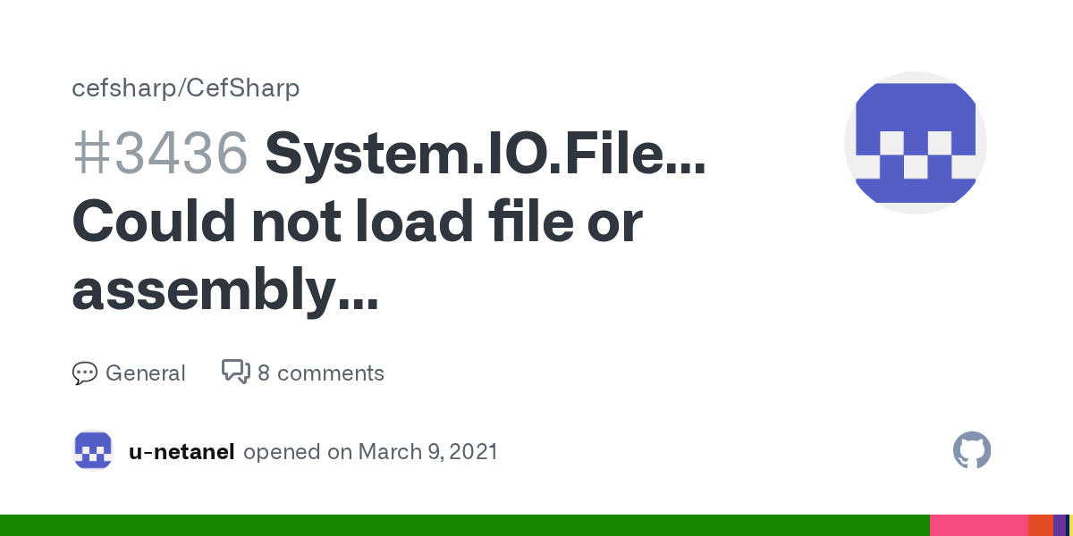 System.IO.FileNotFoundException Could not load file or assembly 'CefSharp.Core.Runtime.dll' or