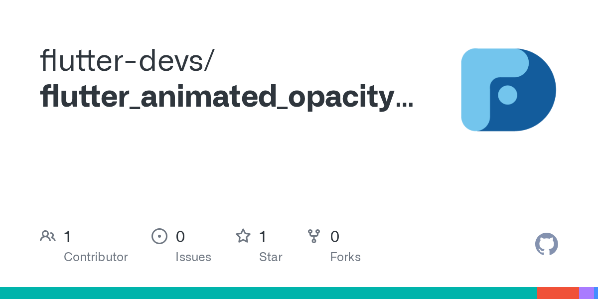 GitHub flutterdevs/flutter_animated_opacity_demo