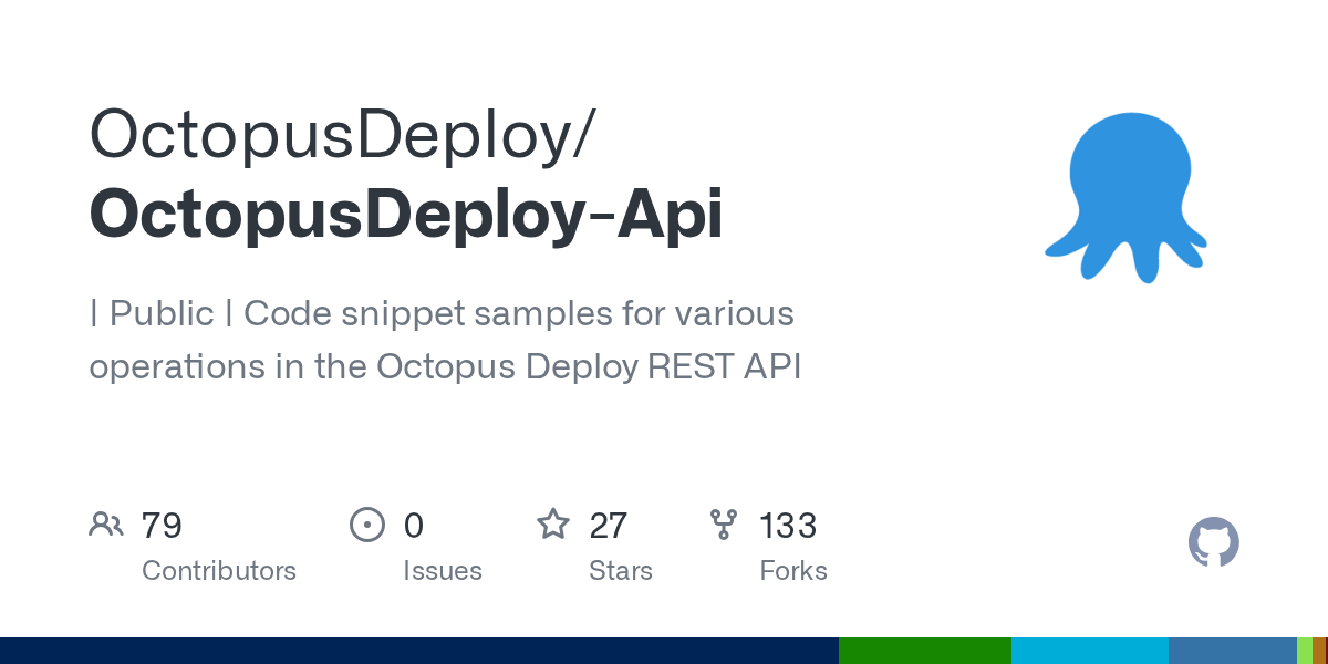 GitHub OctopusDeploy/OctopusDeployApi Documentation