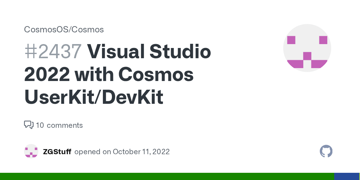 Visual Studio 2022 with Cosmos UserKit/DevKit · Issue 2437 · CosmosOS