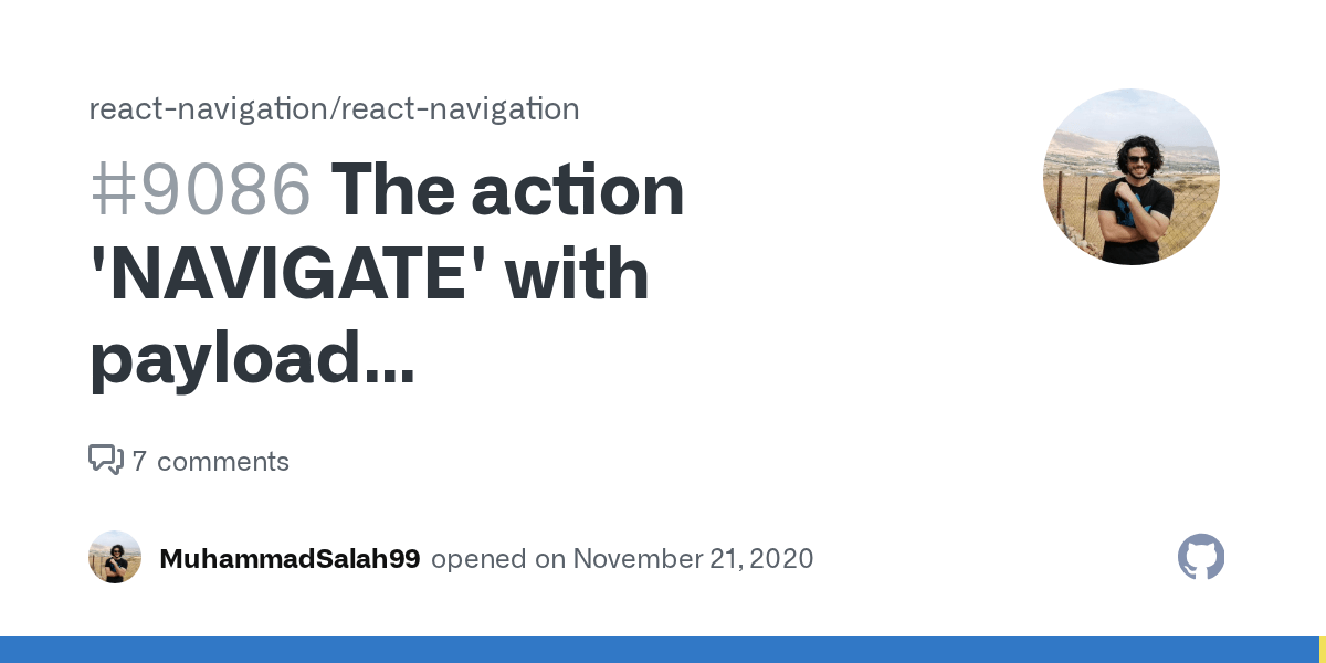 The action 'NAVIGATE' with payload {"name""Home","params"{"user"{"id