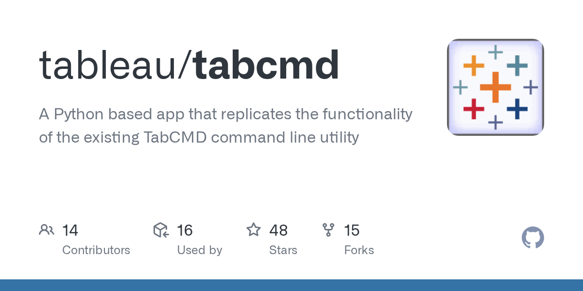 Actions · tableau/tabcmd · GitHub