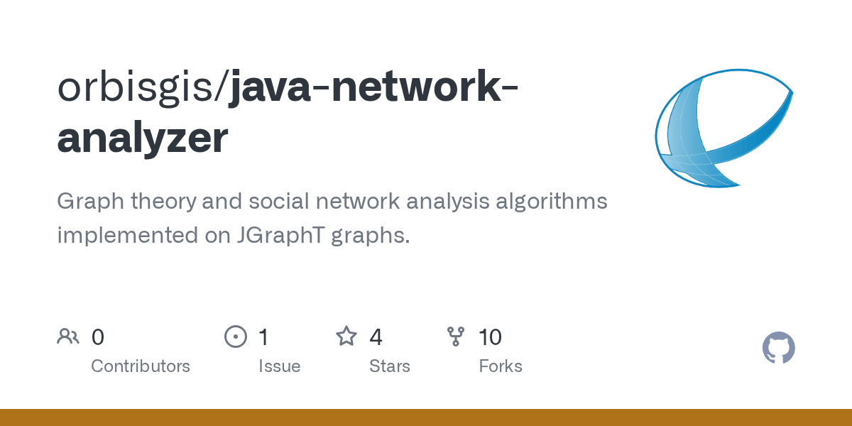 GitHub Graph theory and social network analysis algorithms