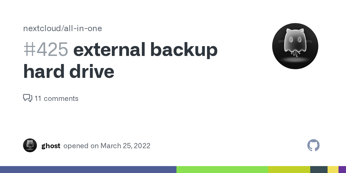 external backup hard drive · Issue 425 · nextcloud/allinone · GitHub