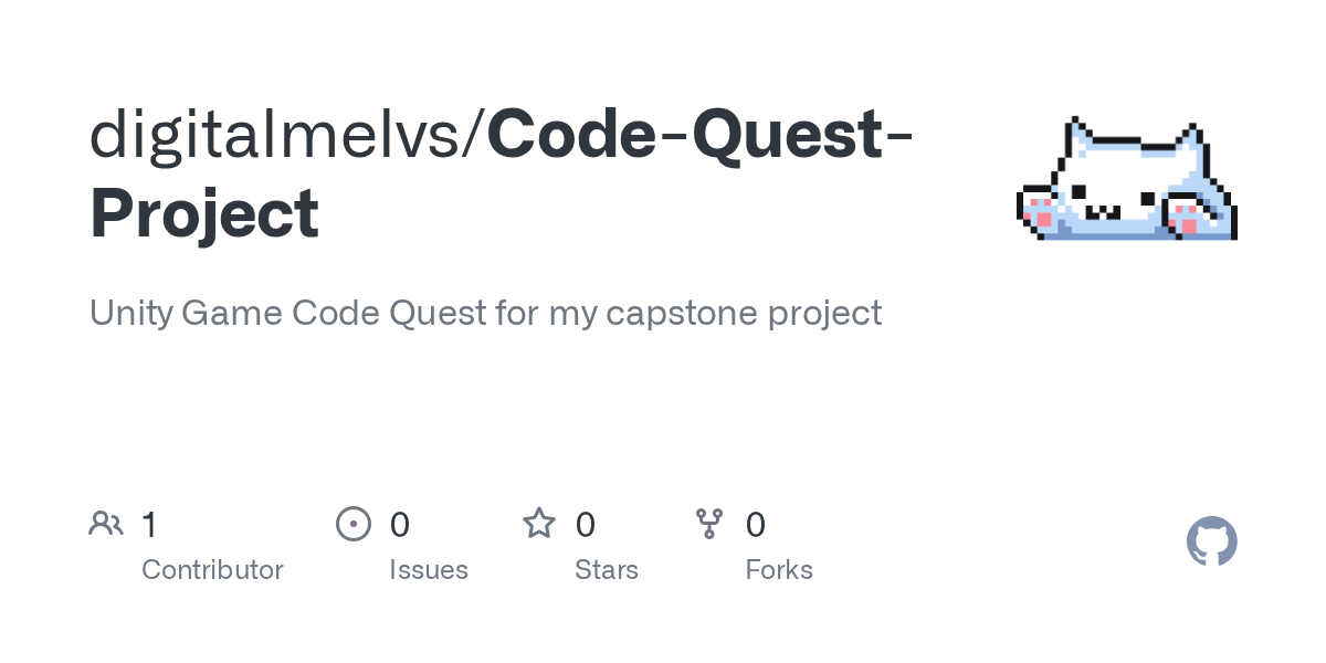 GitHub digitalmelvs/CodeQuestProject Unity Game Code Quest for my capstone project