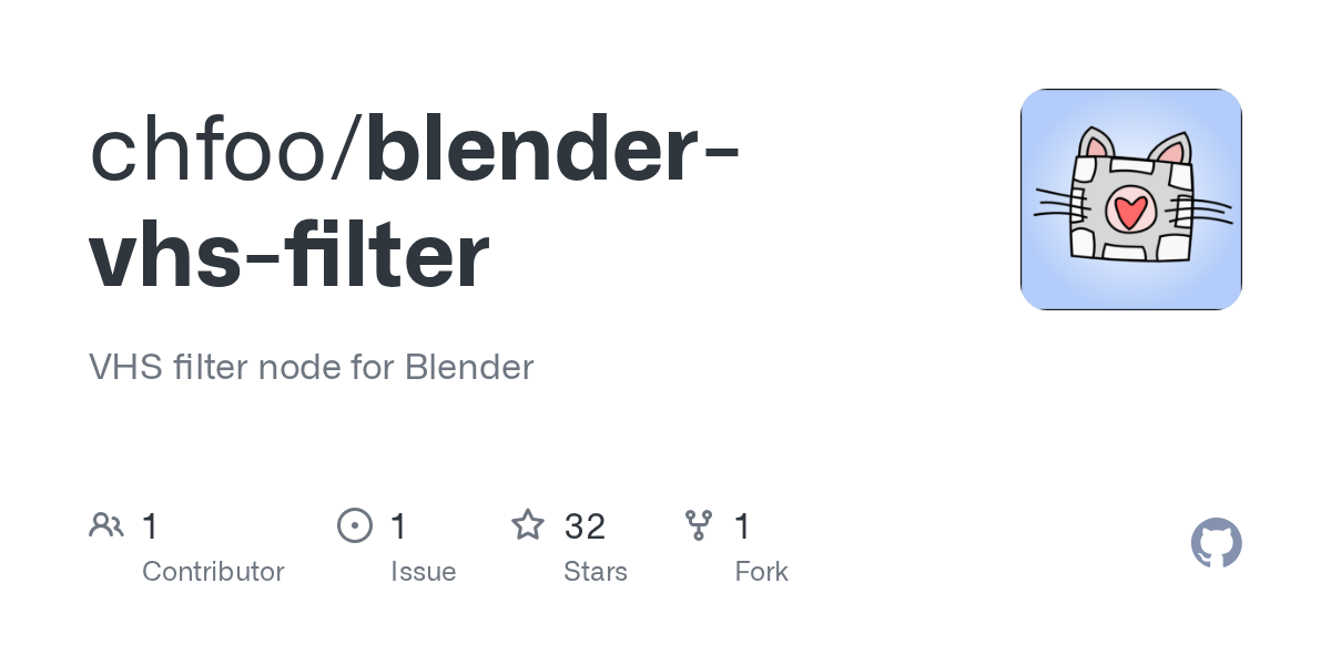 GitHub chfoo/blendervhsfilter VHS filter node for Blender