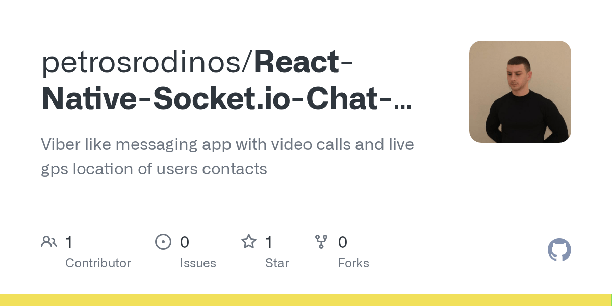 GitHub petrosrodinos/ReactNativeSocket.ioChatWith
