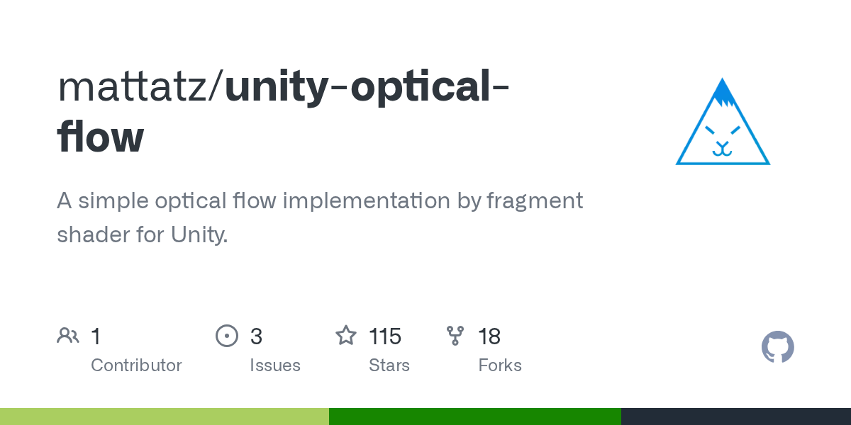 GitHub mattatz/unityopticalflow A simple optical flow implementation by fragment shader for