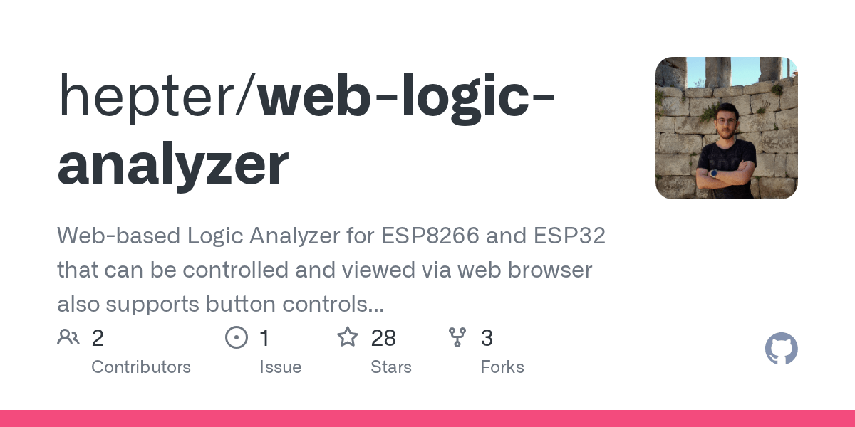 GitHub hepter/weblogicanalyzer based Logic Analyzer for