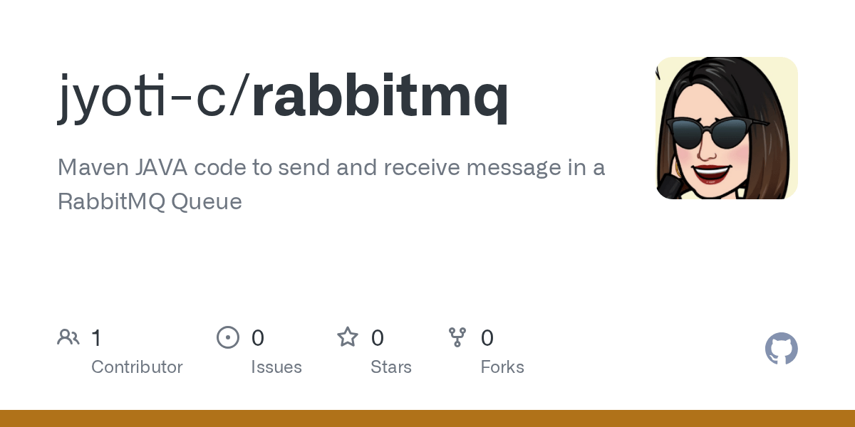 GitHub jyotic/rabbitmq Maven JAVA code to send and receive message in a RabbitMQ Queue