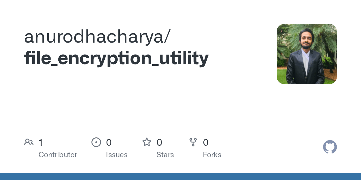 GitHub anurodhacharya/file_encryption_utility