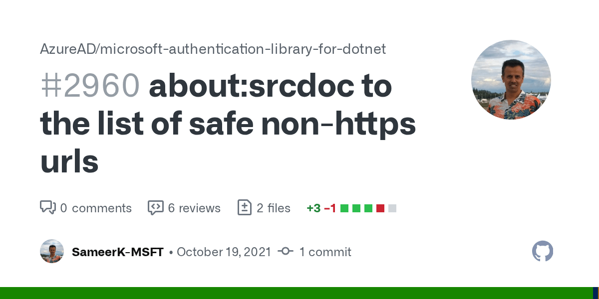 aboutsrcdoc to the list of safe nonhttps urls by SameerKMSFT · Pull