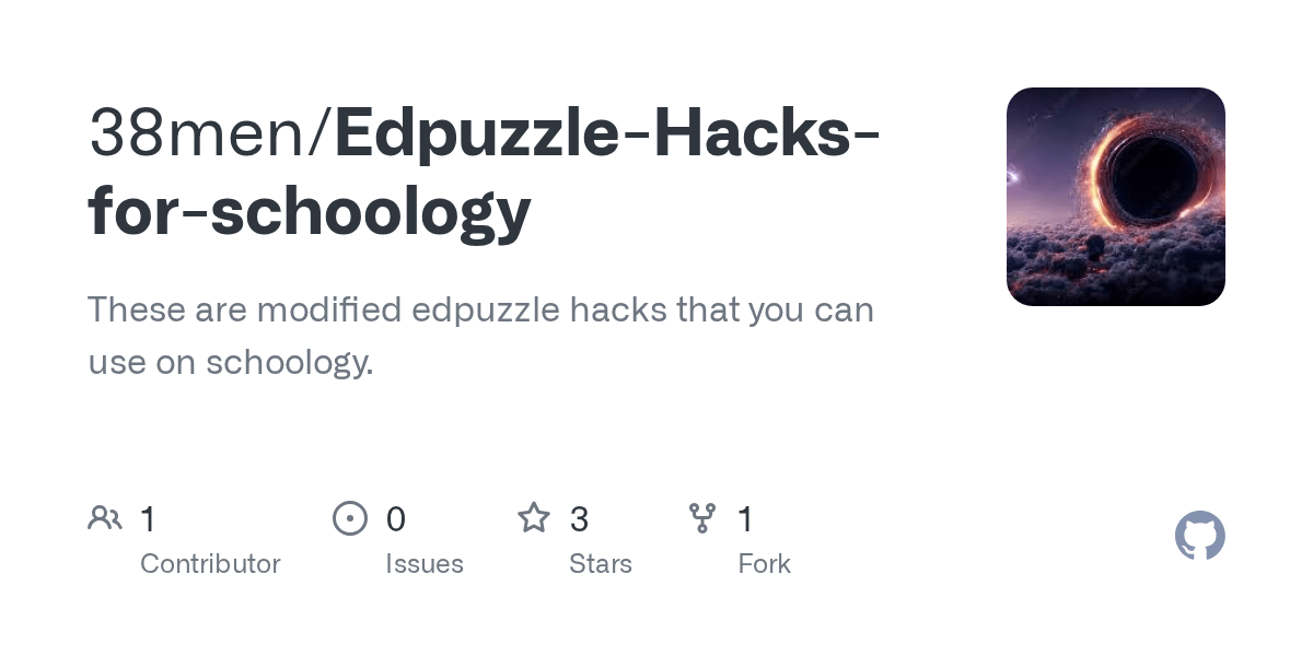 GitHub 38men/EdpuzzleHacksforschoology These are modified(05)