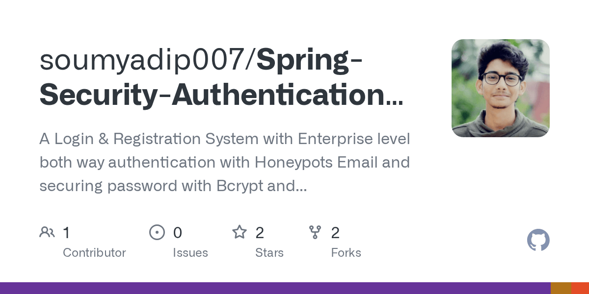 GitHub soumyadip007/SpringSecurityAuthenticationSystemwith