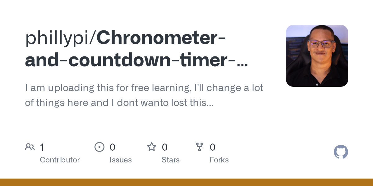GitHub phillypi/ChronometerandcountdowntimerexampleforAndroid