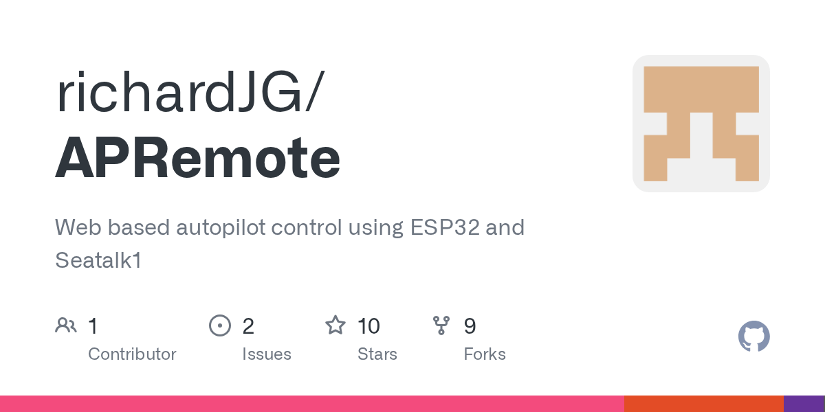 GitHub richardJG/APRemote  based autopilot control using ESP32
