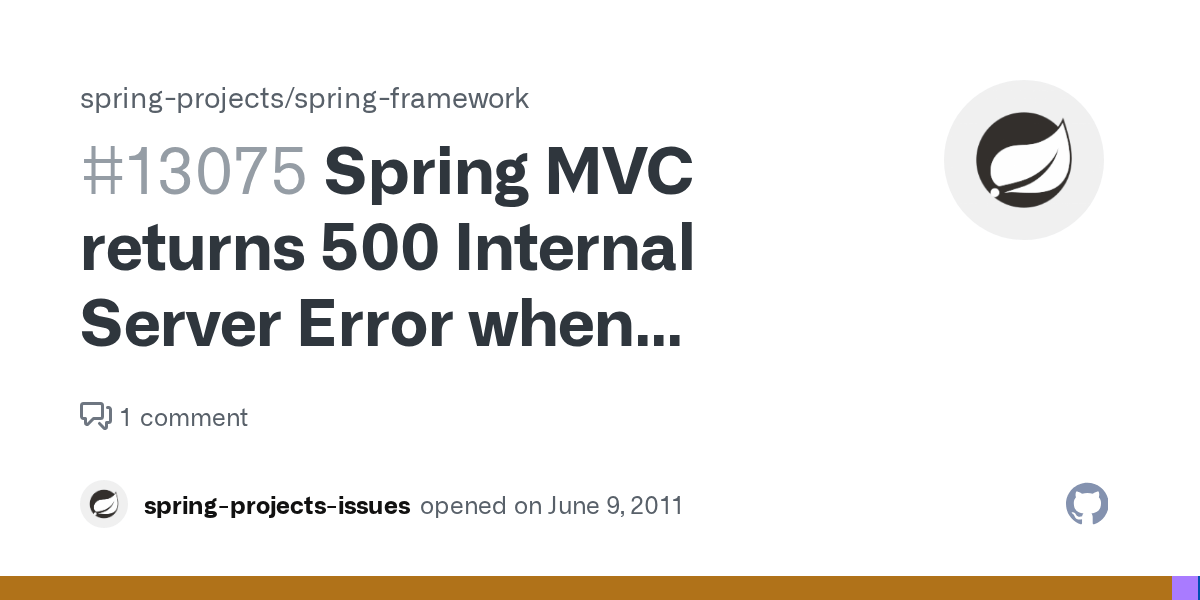 Spring MVC returns 500 Internal Server Error when required HTTP header is missing [SPR8429